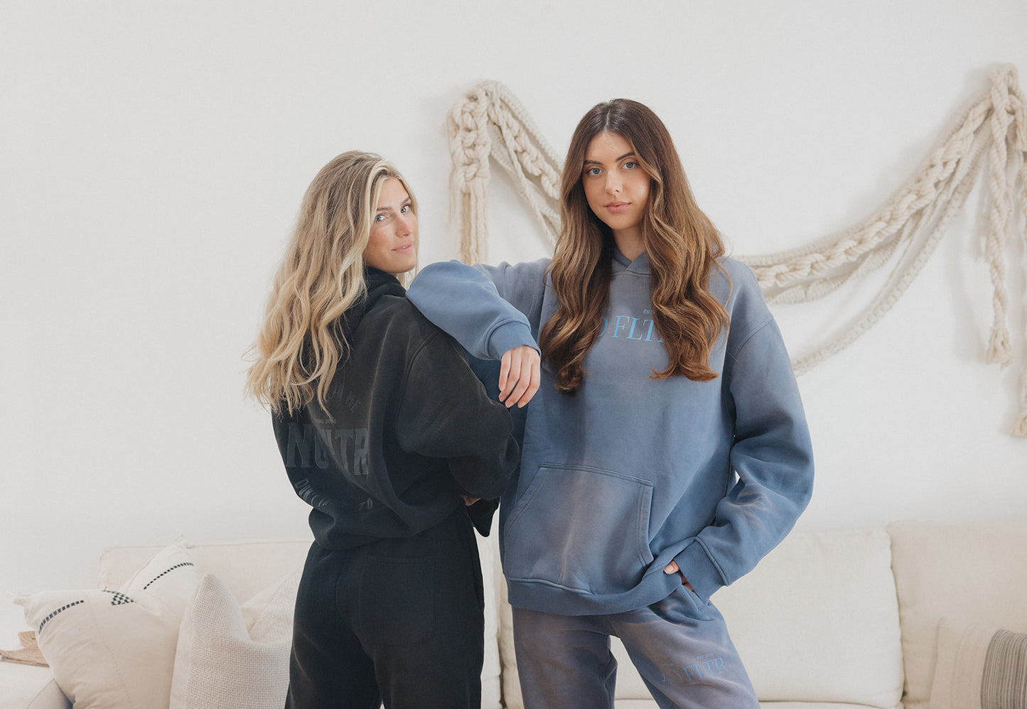 Don't talk to me Hoodie in denim blue