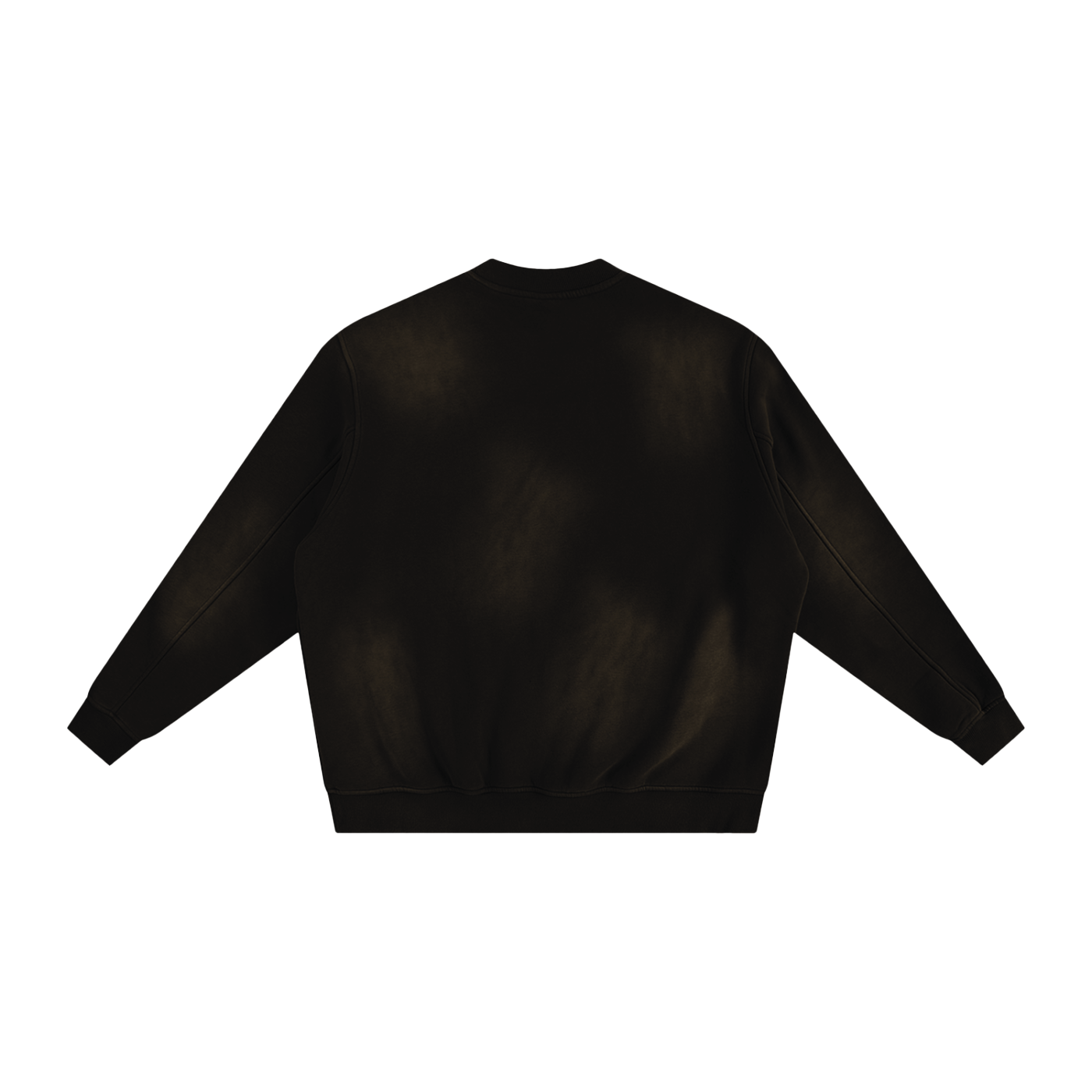 Classic crewneck in sunfaded black