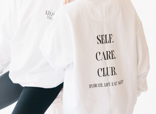 SELF CARE CLUB crewneck